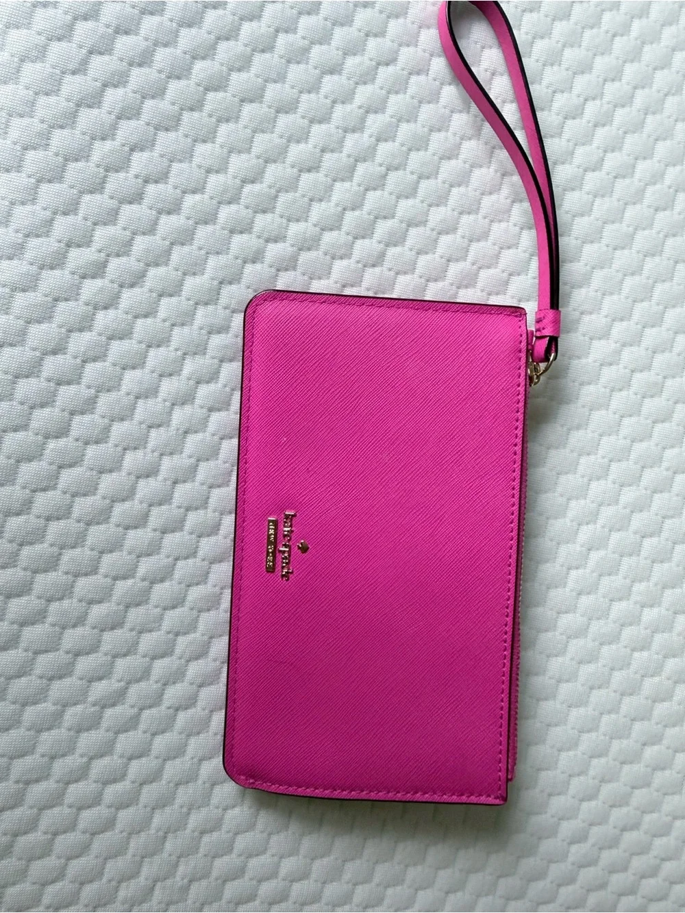 kate spade Hot Pink Leather Wristlet